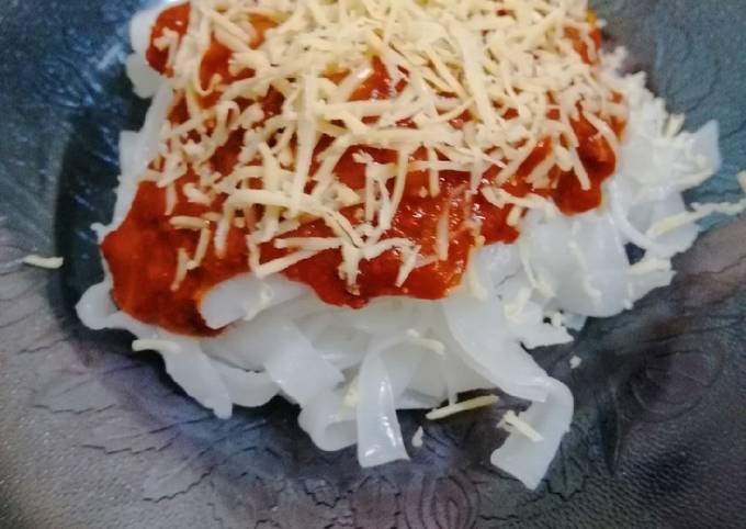 Cara Bikin 4. Kwetiau Saus Bolognese/ saus spaghetti Menu Enak Dan Mudah Dibuat