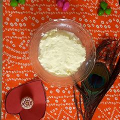 A picture of Homemade white butter.