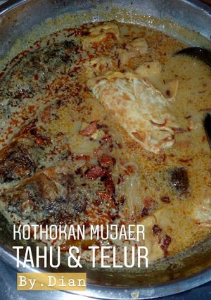 Foto resep Kothokan mujaer,tahu & telur