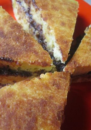 Foto resep Sweet Pan Pizza (Roti Bakar Teflon) ^^