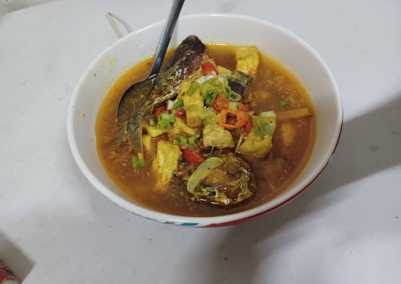 Garang asem ikan selar dan tahu