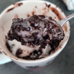 A picture of Vegan Brownie in a Mug.