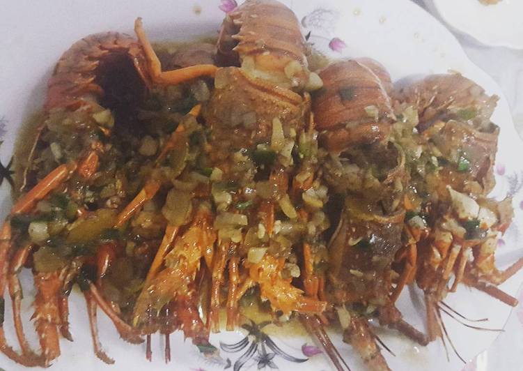 Resep Lobster saus tiram yang Lezat Sekali