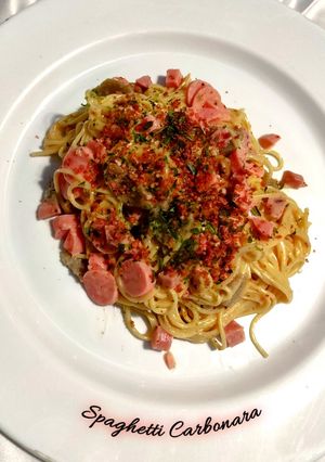 Foto resep Spaghetti Carbonara Instan