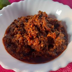 A picture of Instant grated mango pickle.