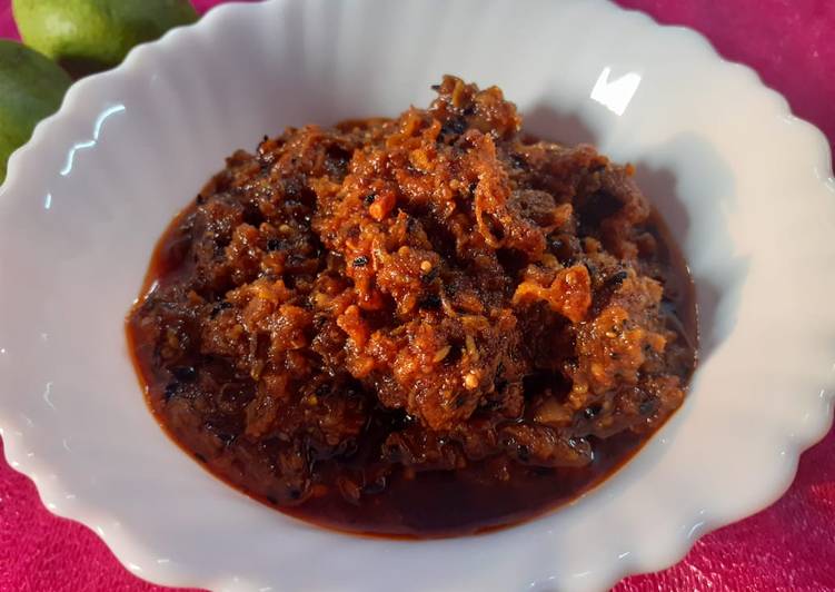 Simple Way to Prepare Favorite Instant grated mango pickle