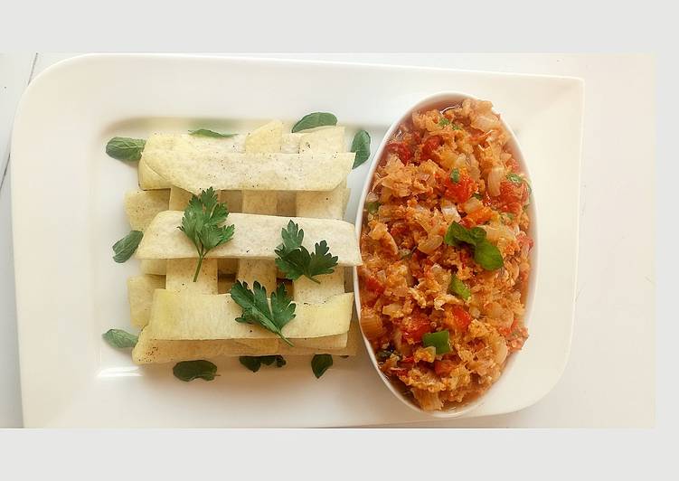 Recipe of Perfect Fried yam with egg sauce Cooking Basics for Newbies