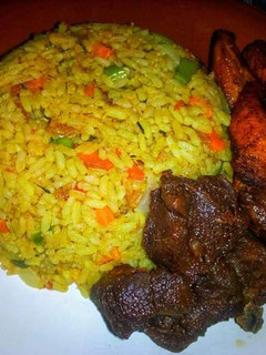 A picture of Vegetable Party Jollof.