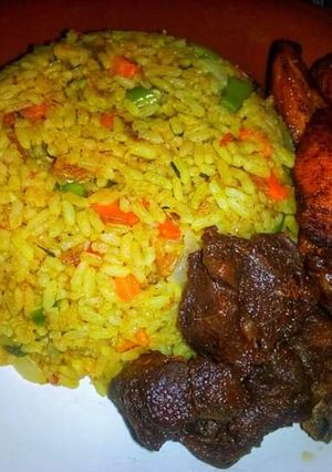 A picture of Vegetable Party Jollof.