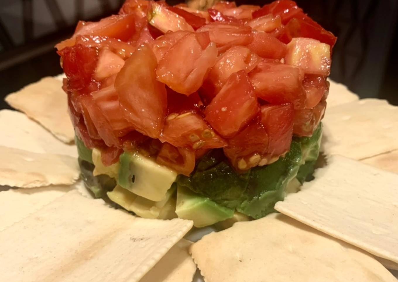 Tartar de tomate 🍅 y aguacate 🥑