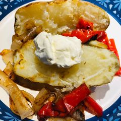 A picture of Grilled Baked Potatoes 🥔.