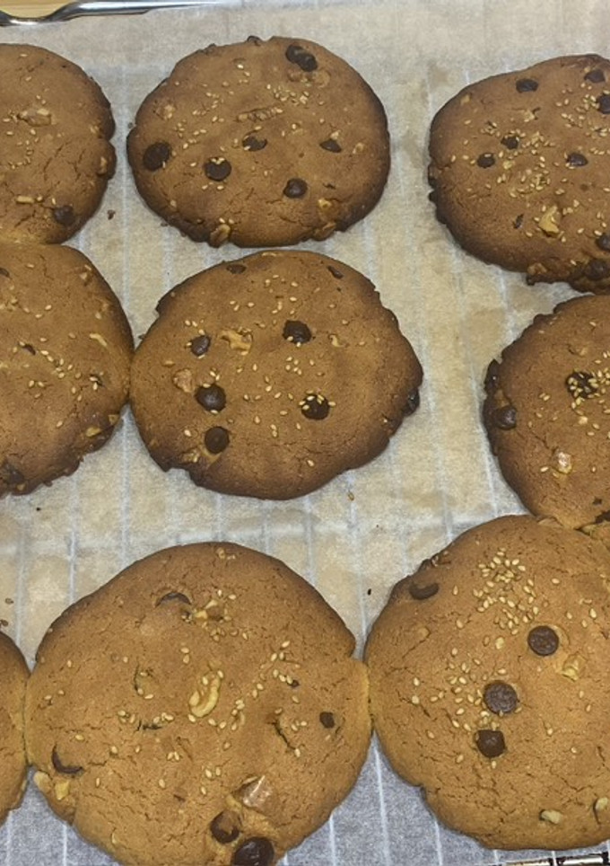 Una foto de Galletas de harina de garbanzo y maíz