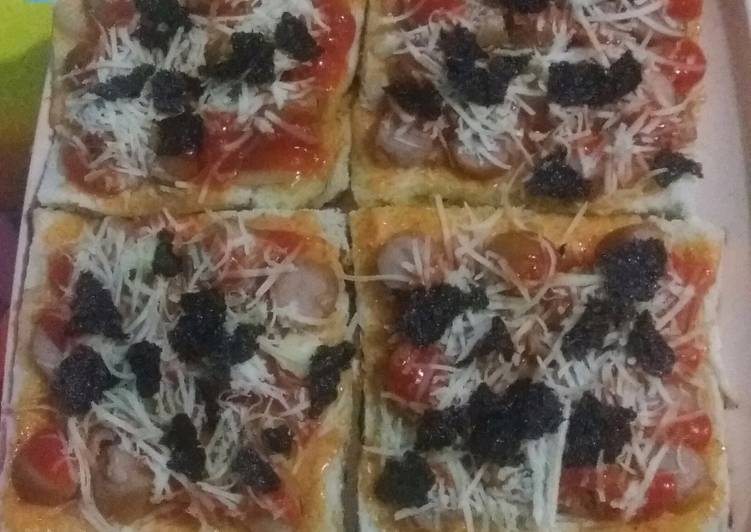 Pizza Roti Tawar Pakai Teflon