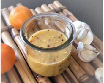 Without Fail Making Recipe Tangerine Garlic Mustard Salad dressing Delicious