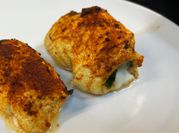 Una foto de filetes de pollo freidora de aire