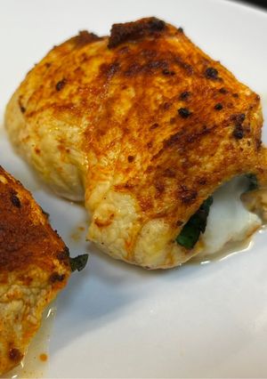 Una foto de Pechugas rellenas saludables en Airfryer Cosori