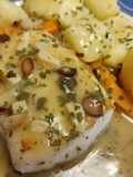 Merluza de Pincho a la Plancha con Patatitas y Zanahorias en Sal