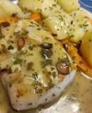 Merluza de Pincho a la Plancha con Patatitas y Zanahorias en Sal