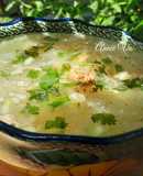 Canh bầu nấu thịt vai xay