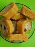 Dry fruit stuffed peanut roll