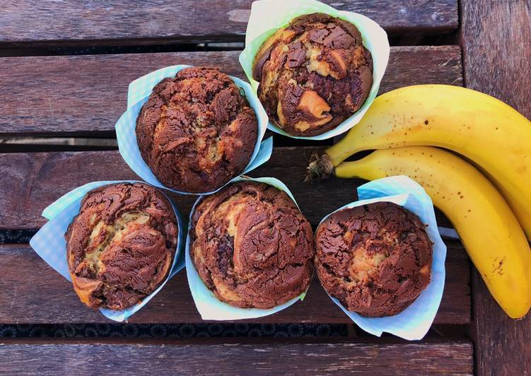 Muffins de plátano y nutella🍌🍫 Receta de mariascookie Cookpad