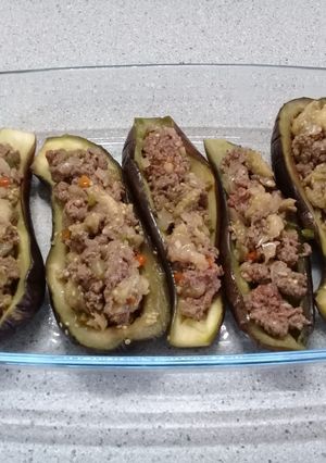 Una foto de Berenjenas rellenas