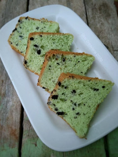 Foto resep Oreo Pandan Chiffon Cake