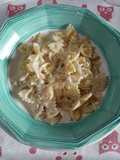Farfalle con tonno e formaggio cremoso