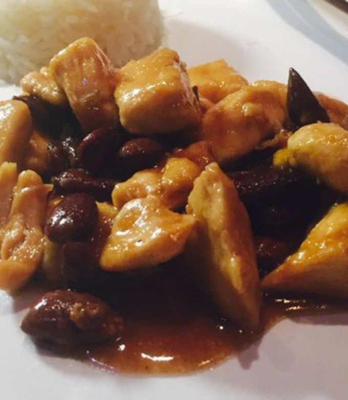Foto di Pollo alla soia con funghi speciale