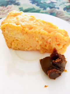 Una foto de Torta flan expres