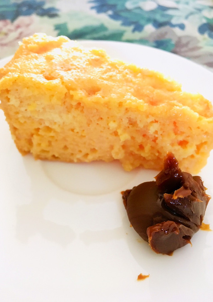 Una foto de Torta flan expres