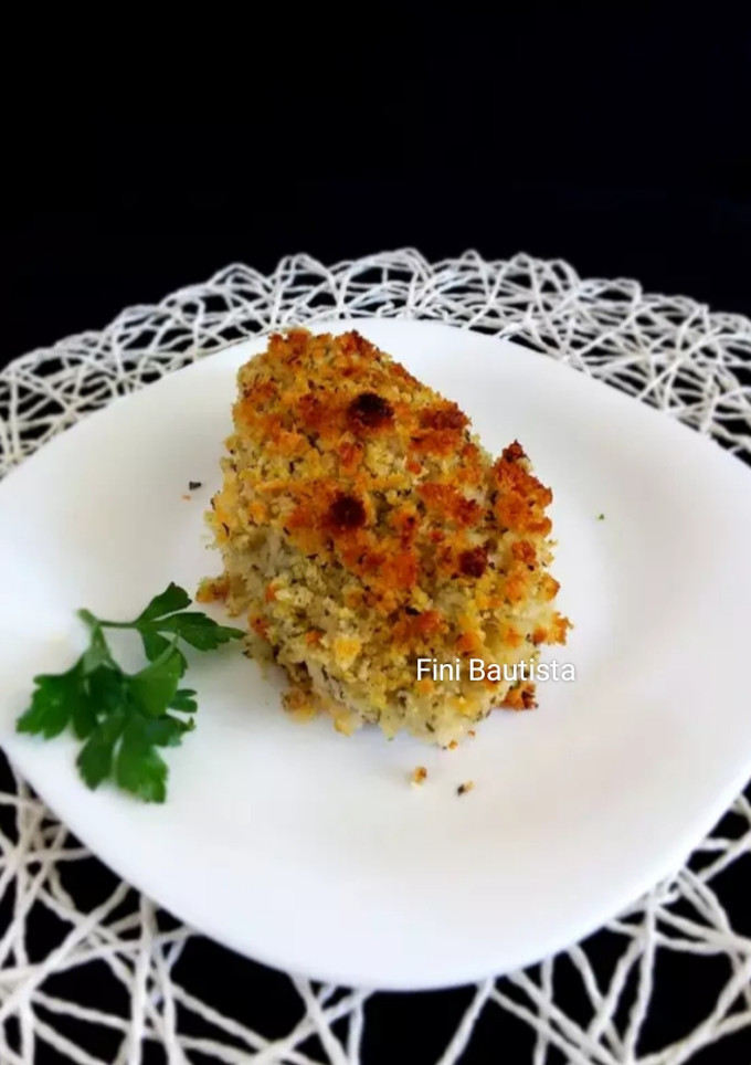 Una foto de Pechuga de pollo al gratén