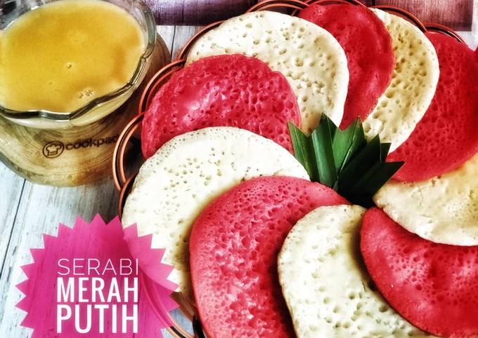 Yuk intip, Resep enak membuat 🥞 Serabi Merah Putih  nagih banget