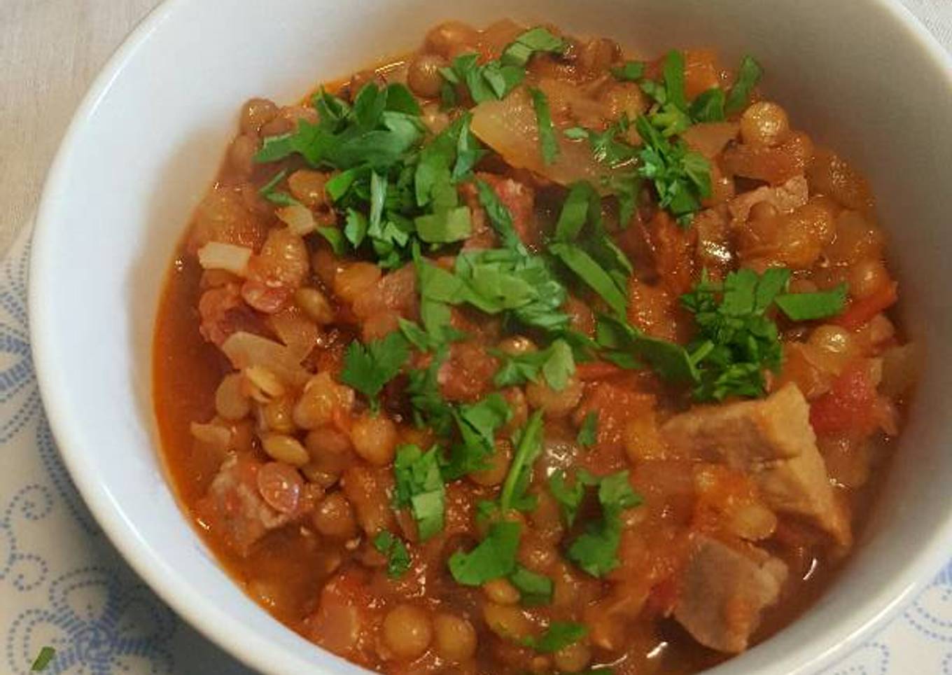 Guiso de lentejas