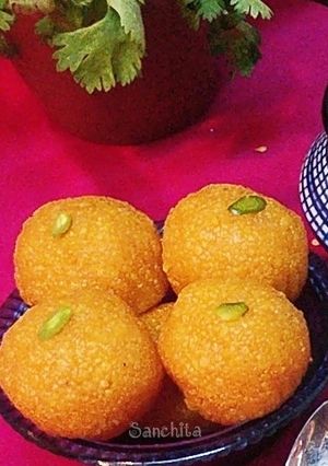 A picture of Motichoor ke Laddoo.