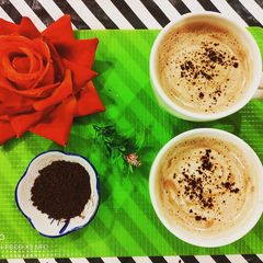 A picture of Frothy coffee.