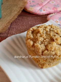 Foto resep Pumpkin Streusel Muffin (Tanpa Mixer)