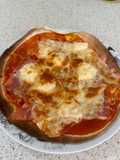 Pizza con masa de piadina