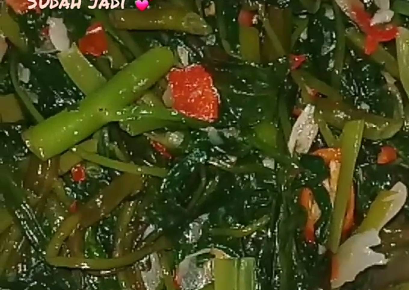 Tumis Kangkung & Suwir Ikan Tongkol Kemangi