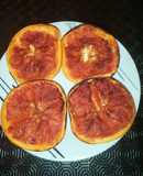 Pomelo gratinado con canela