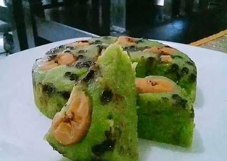 Cake pisang pandan kukus..legit👌👍 #magic com