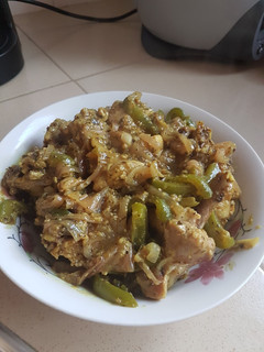 Una foto de Fricasé de pollo al curry