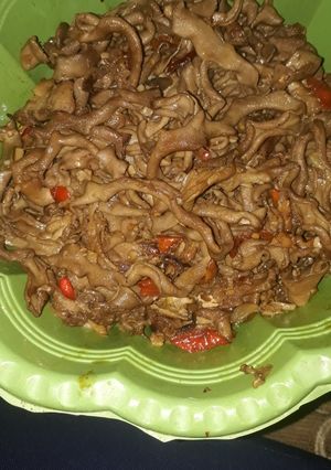 Foto resep Oseng kecap usus pedas