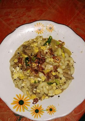 Foto resep Daging maccaroni lada hitam