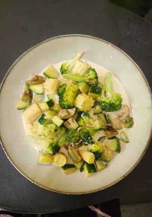 白醬炒時蔬 的食譜成品照片