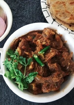 A picture of Gosht/ Mutton Karahi.