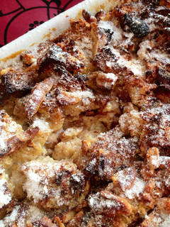 A picture of Raisin Bread Pudding.
