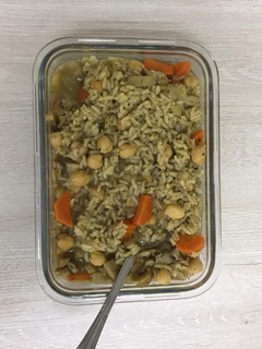 Una foto de Sopa de verduras con arroz