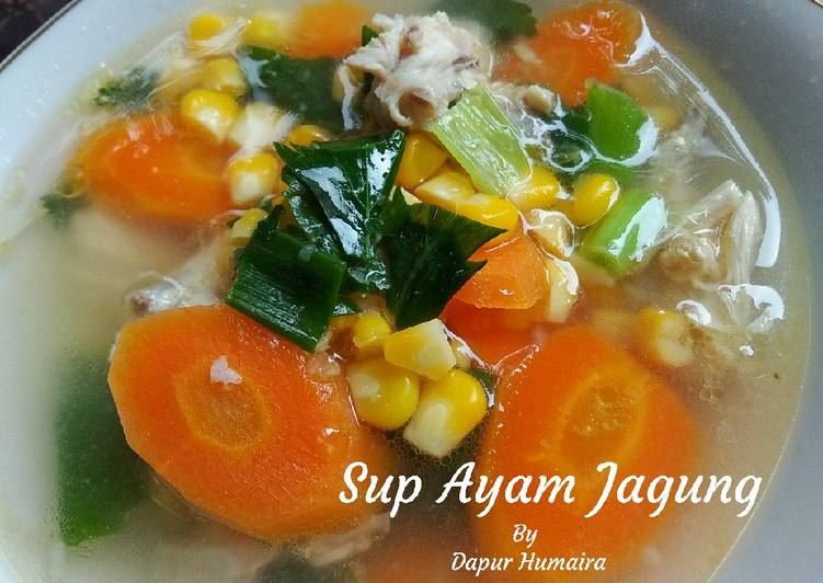 Bahan Sup Ayam+Jagung+Wortel | Cara Masak Sup Ayam+Jagung+Wortel Yang Lezat