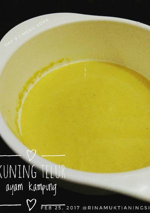 Foto resep Mpasi kuning telur